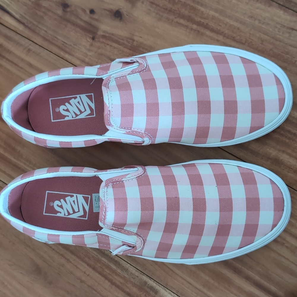 Vans Classic Slip on Rosette / True White Men's Size 7 1/2 Women's 9 Nwt - Picture 2 of 9